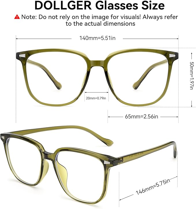 Dollger Blue Light Glasses for Women Retro Blue Light Blocking Glasses for Computer Eyeglasses Frame Men