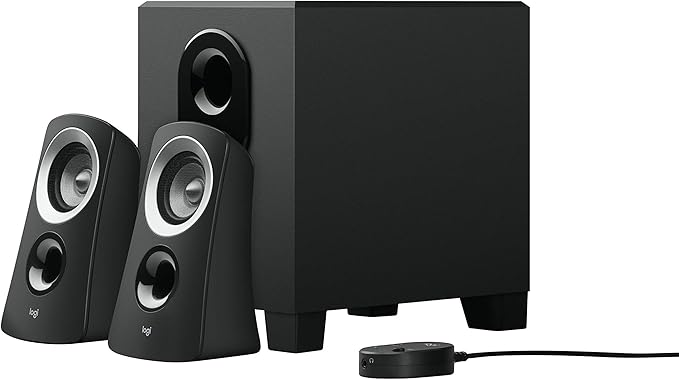 Logitech Z313 2.1 Channel Multimedia Speaker System with Volume Control Remote