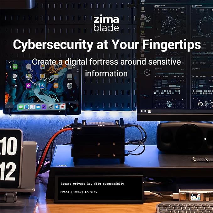 ZimaBlade 7700 x86 DIY NAS Kit – 2-Bay Mini Home Server, Intel Quad-Core, 16GB RAM, PCIe Expansion, CasaOS Preinstalled, Docker & Self-Hosting Ready