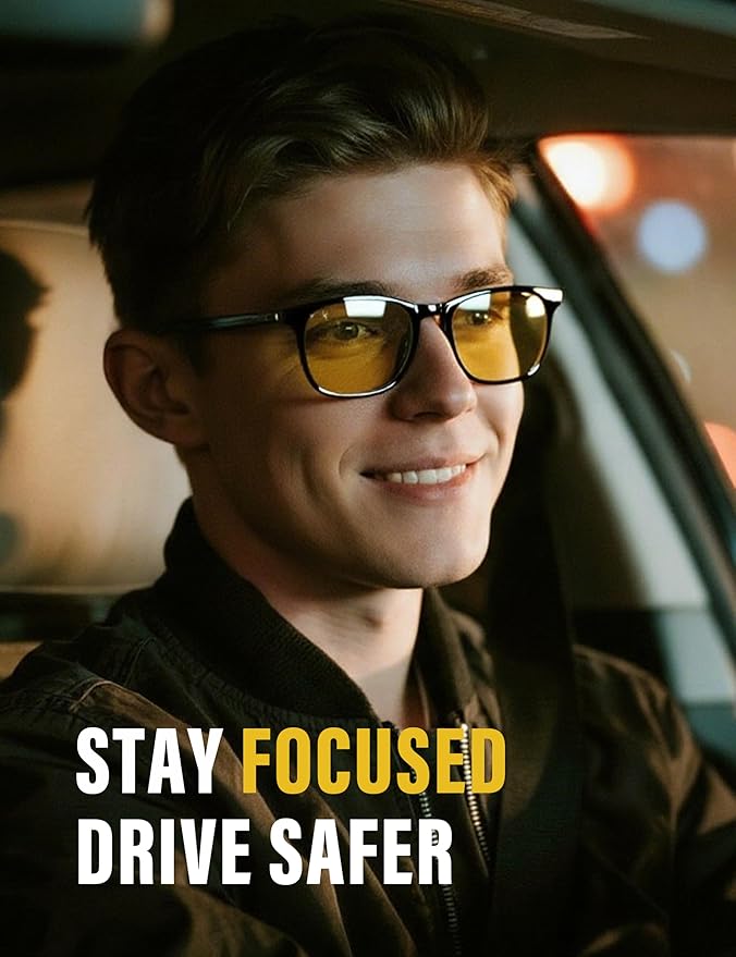 TIJN Sleep Glasses for 99.9% TR90 Blue Green Light Blocking Dual AR Coatings Red Lens for Computer Gaming Reduce Eyestrain, Multi Color