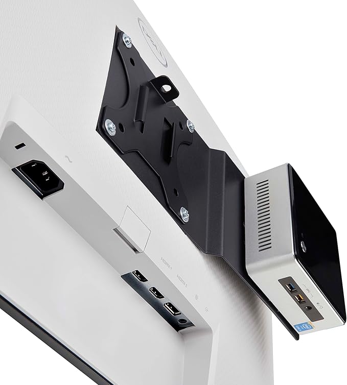 StarTech.com VESA Mounting Bracket for NUC/Thin Clients or Laptop Docking Stations, VESA 75x75/100x100 Compatible