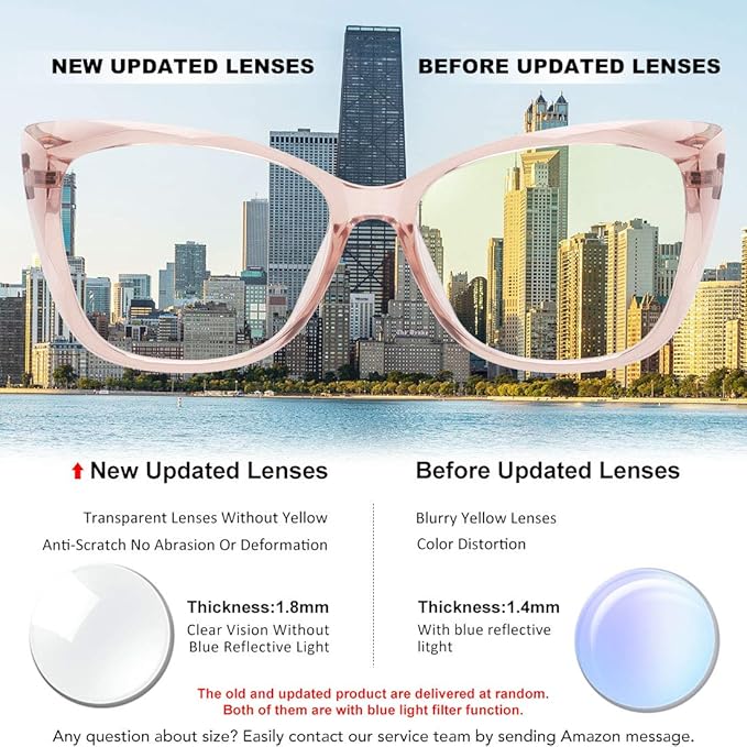 MEETSUN Blue Light Blocking Glasses for Women Anti Eyestrain Filter Blue Ray Oversized Computer Game Glasse