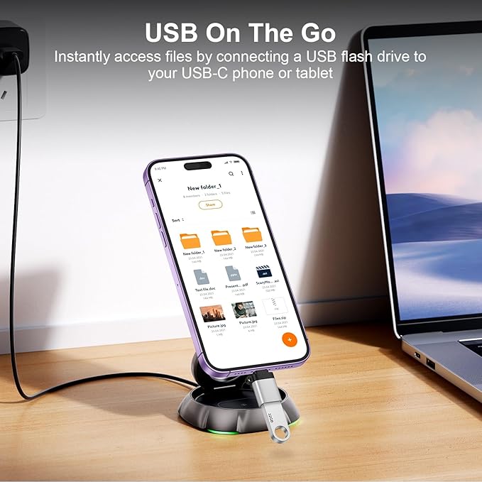 USB C to USB Adapter,5Pack Type C OTG Converter, Type C Male to USB 3.0 Female Adapter for Samsung Galaxy S26 S25 S24 S23 S22 S21 S20 S10 Ultra A17 A16 A15 A14 A13,Google Pixel 10 9 8 Pro
