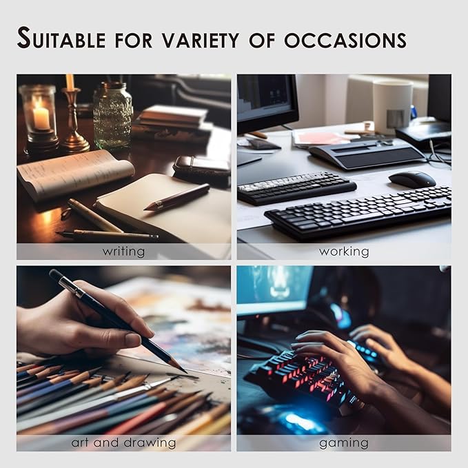 Large Cork Desk Mat - 47.2"x 17" Desk Pad for Office and Home - Ideal for Large Mouse Pad and Desk Mats on Top of Desks(Coffee)
