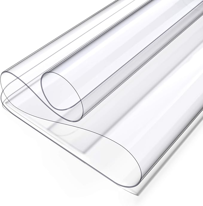 Oterri Clear Writing Desk Pad, 36’’x24” Heat Resistant Waterproof PVC Round Edge Durable Desk Protect Mat, Anti-Static Writing Mat Table Protector