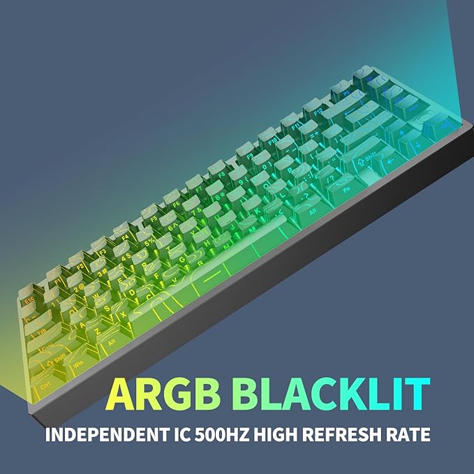 MG75PRO 81 Keys Wired Magnetic Switch Mechanical Keyboard, Hall Effect, 8KHZ/ARGB/CNC Aluminum, Gasket Structure Gaming Keyboard(Black)