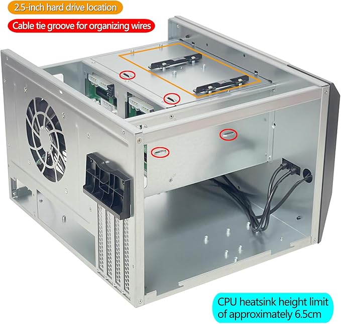 Generic ZhenLoong-X86 8 Bay NAS case Server Storage Chassis Hard Disk Drive hot-swap 12Gb backbplane SFF8643 Interface Support MATX/ITX MB/USB3.0 * 2 Come with PCIe X4 8 SATA Expansion Card