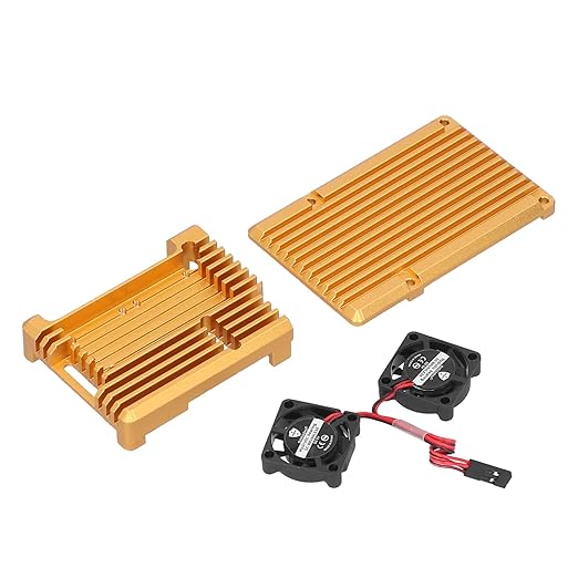 Hyuduo Protective, Aluminum Alloy Enclosure with Dual Cooling Fan, Hex Wrench and Screws, for 3 Model B B