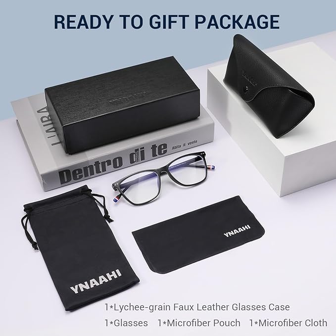 Blue Light Glasses for Men Women, 99% Blue Light Blocker, UV Protection. Ideal for Computer Use, Gaming, Reading.