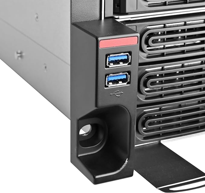 Silverstone Technology RM43-324-RS 4U 24-Bay 2.5" / 3.5" HDD/SSD rackmount Storage Server Chassis with Mini-SAS HD SFF-8643 12 Gb/s Interface, SST-RM43-324-RS