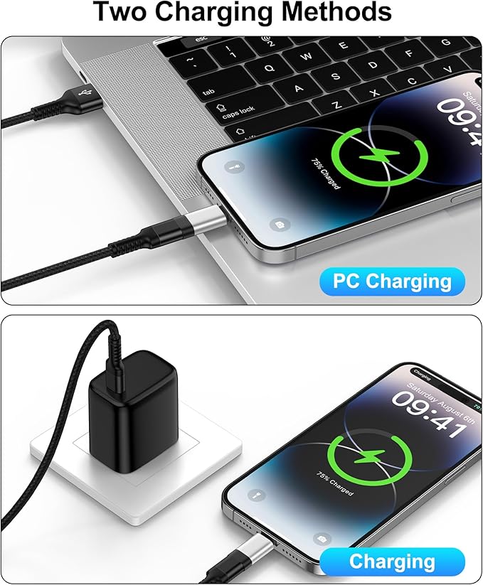 USB C to Lightning Adapter 4 Pack, Fast Charging & Data Sync USB-C Female to Lightning Male Converter for iPhone 14 13 12 11 Pro Max XR X, iPad, AirPods, Type C to Lightning Adapter – No Headphone/OTG