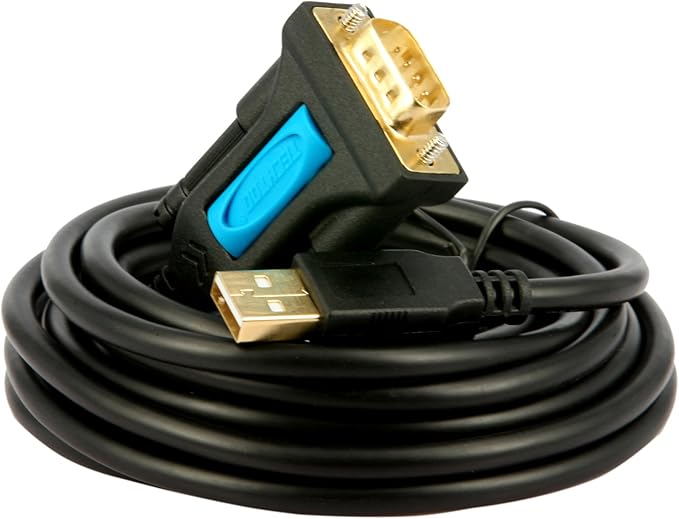USB 2.0 to Serial Adapter RS232 Cable USB Serial Cable Converter with Prolific Chip Gold Plated for Win10/8.1/8/7/Vista/XP/2000/Andorid/Linux/Mac OS X10.6 & Above (Prolific-3ft)