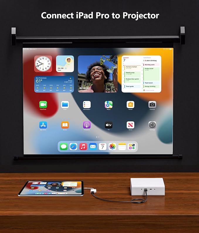 [MFi Certified] USB C to HDMI Adapter for iPhone 17 16 15 to TV, 4K@60Hz Type-C to HDMI Adapter with 100W Fast Charging Port for iPhone 17/17 Pro/17 Pro Max/Air/16 15 Pro Max to HDTV Projector Monitor