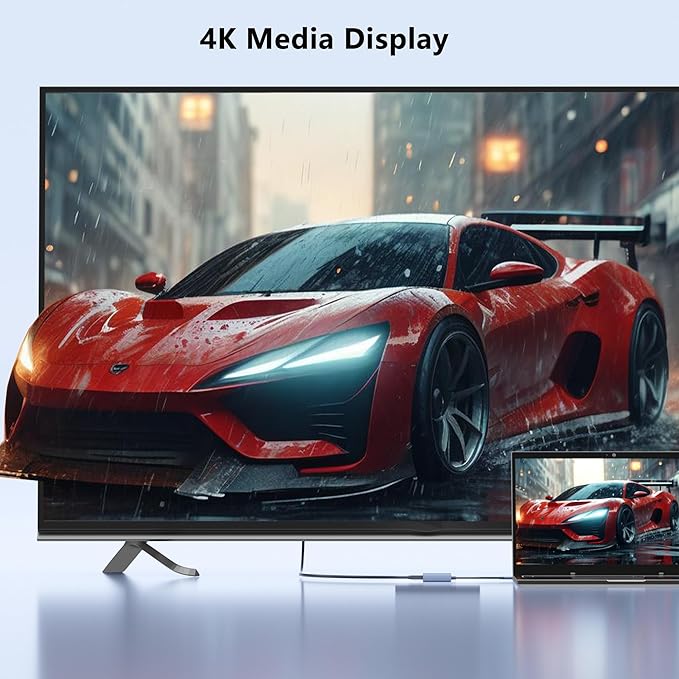 USB C to Dual HDMI Adapter, Docking Station Dual Monitor, Type C to HDMI Splitter for 2 Monitors, Supports 4K@60Hz and Dual 4K@30Hz. (MacOS only Supports SST Mode) for Laptop HP Dell Surface