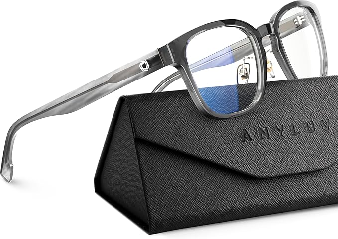 ANYLUV Blue Light Glasses Men Women Computer Gaming Glasses Anti Eyestrain Lightweight Blue Light Blocking Glasses