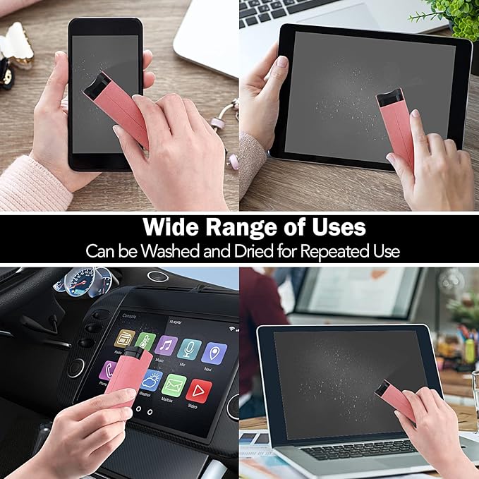 3 Pcs Screen Cleaner, 3 in 1Touchscreen Mist Cleaner Spray Wipe Screen Cleaner Soft Fiber Flannel, Safe for All Phones Glasses Tablet Laptop Car Display Screens