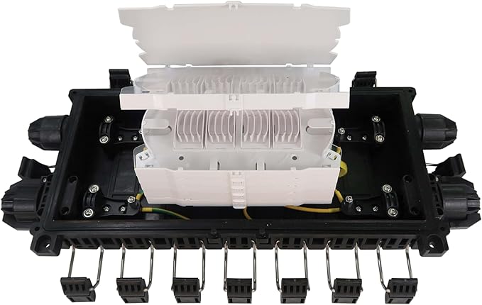 Eaton Tripp Lite Fiber Optic Splicing Enclosure, Horizontal Box, 288 Fiber Capacity Single Mode & Multimode, 6 Cable Trays, Outdoor IP68 Rated, Lifetime Manufacturer's Warranty (N600H-0288-6)