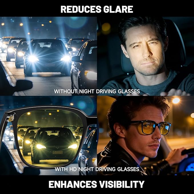 Oversized Square Blue Light Blocking Glasses for Women and Men - Gaming & Computer Anti-Fatigue