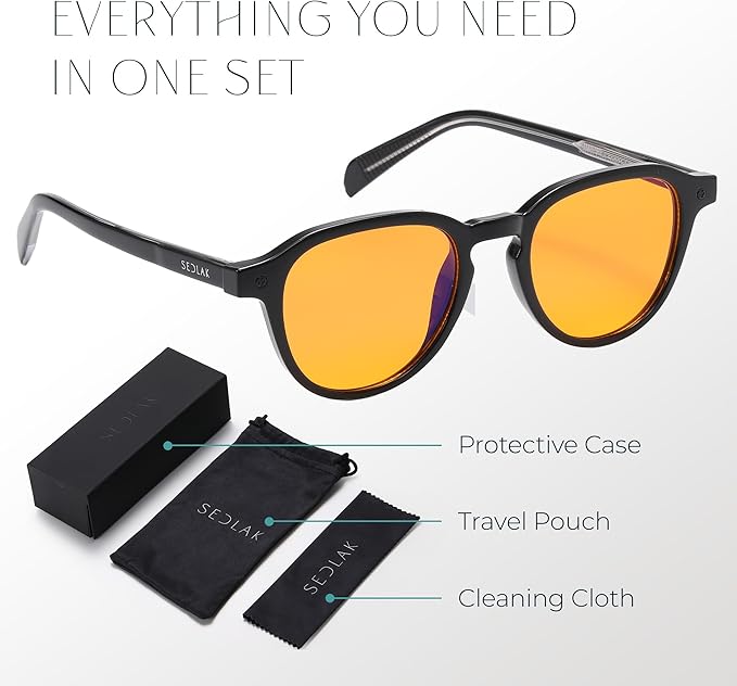 Blue Light Blocking Glasses - Anti Eye Strain Glasses for Gaming, Reading & Computer - Comfort Eyewear for Women & Men