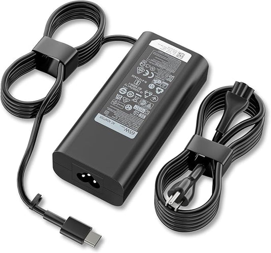 65W 45W USB Type C AC Adapter Fit for Dell XPS 12 13 7390 Chromebook 11 3000 Latitude 5000 7000 Series Laptop Charger, Inspiron 14 7425 7490 7415 7590 16 7620 7400 7300 XPS 2 in1 Power Supply Cord