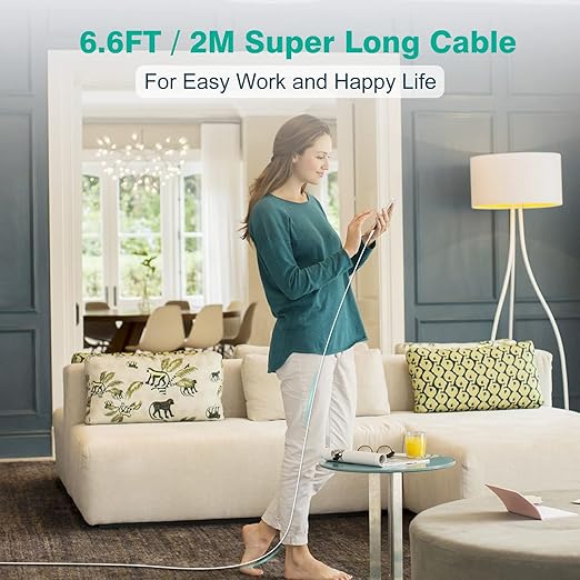 IFEART USB C to USB C Cable for MacBook Air MacBook Pro Charger, iPad Pro 13 12.9 11 inch, iPad Air 5 4, Mini 6, iPhone 17 16 15 Pro Max, Pixel, USBC Type C Fast Charging Cord 6.6FT