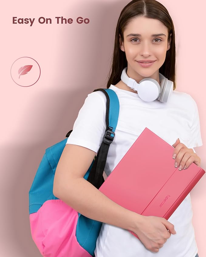 typecase Folio Keyboard Case for iPad 10th Gen 10.9 inch (2022) and iPad 11th (A16, 2025), Magnetic Wireless Detachable Keyboard, 7-Color Backlight, Thin & Light, Pencil Holder – Pink
