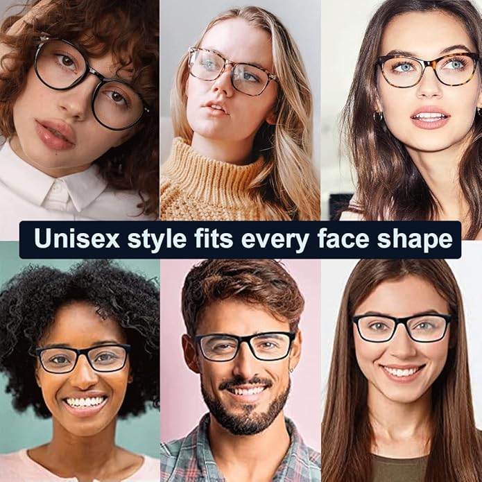 AOSM Blue Light Glasses for Men & Women,Gaming glasses Anti-Glare UV400 Protection,Blue Light Blocking to Relieve Eye Strain