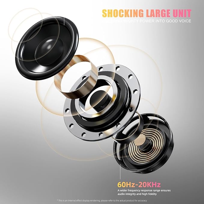 Upgraded Wired Computer Speakers for Desktop PC and Laptop, USB-Powered with 3.5mm Audio Jack, Rich Bass & Clear Sound for Home, Office, Gaming (Elegant Brown)