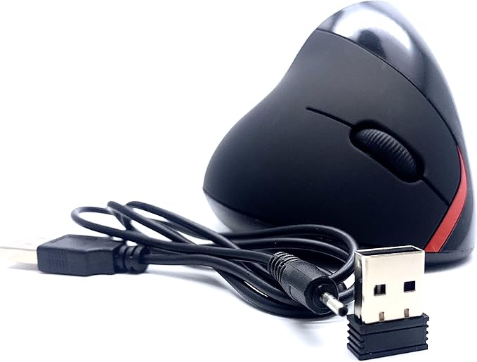 SANOXY 2.4G Wireless Vertical Ergonomic Optical Mouse Rechargeable