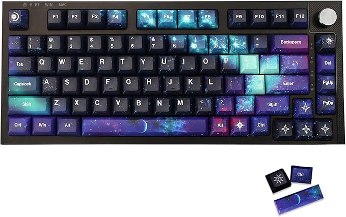 JSJT Keycaps KCA Profile the Wars of Star Themed Keycaps Full 139 Keys PBT Dye Sublimation Custom Keycap Set for ANSI/ISO Layout 64/68/87/96/104/108 Cherry MX Switch Mechanical Keyboard