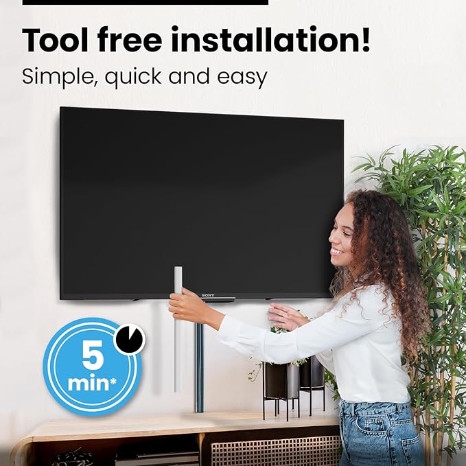 EVEO Cable Hider Wall 306” - Cable Raceway Cord Hider - Wire Covers for Cords on Wall, Cord Cover, Wall Cable Hider, Cable Concealer, Wire Hiders for TV on Wall - 20X (L16 W0.95 H0.5) - Medium | Grey
