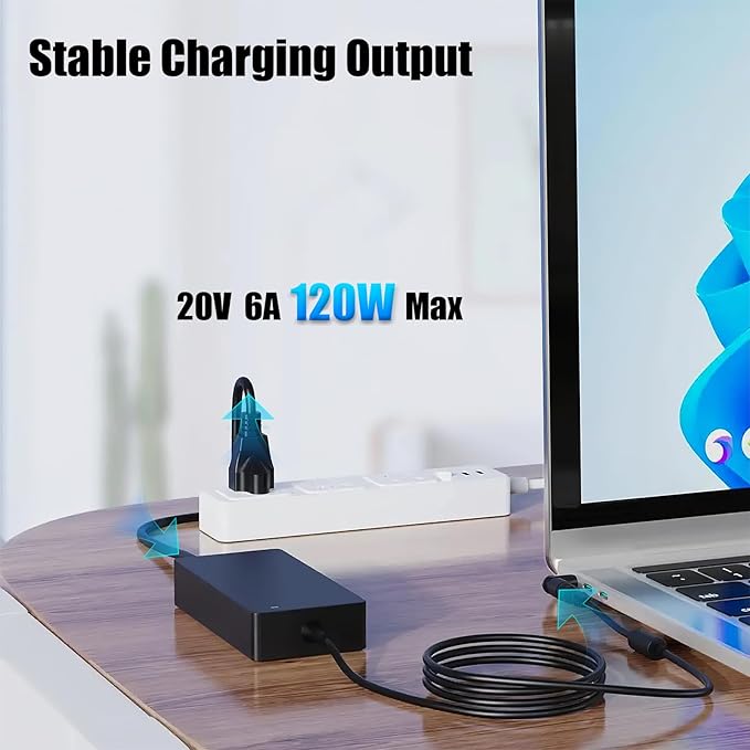 120W A17-120P2A Laptop Charger for ASUS Zenbook Flip 15 Q528EH Q538EI UX534F Q537F Q547F Q536F Q506 Q546F ADP-120CD B Power Adapter Supply Cord