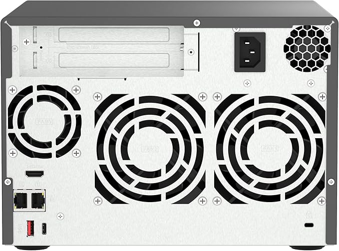 QNAP TVS-h674-i3-16G Intel Core i3 Processor, 16 GB RAM, PCIe Gen 4 expandability NAS for virtualization applications
