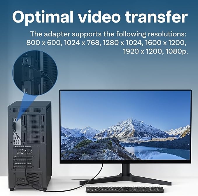 MMOBIEL HDMI to DVI Adapter - Bi-Directional - Male DVI-D Dual Link to Female HDMI - Converter Supports Monitor, PC, TV, Gaming, Projector - 1080p Full HD 60Hz - Gold Connector