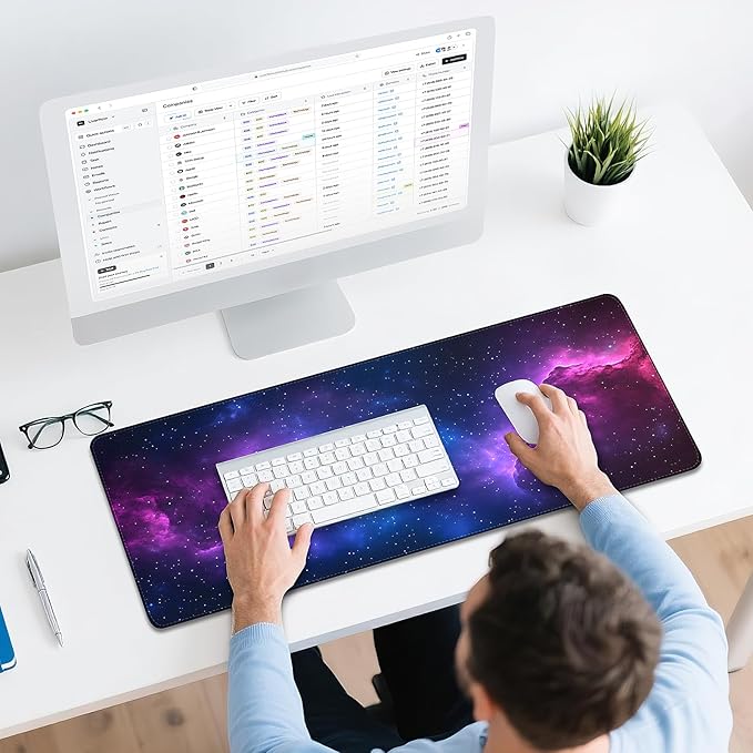 Mouse Pad Gaming - Desk Mat for Keyboard and Mouse - Galaxy Space Large Mouse Pad for Desk, Mousepad (31.5" x 11.8") with Non-Slip Base, Desks Pad Mat for Gaming, Office and Home