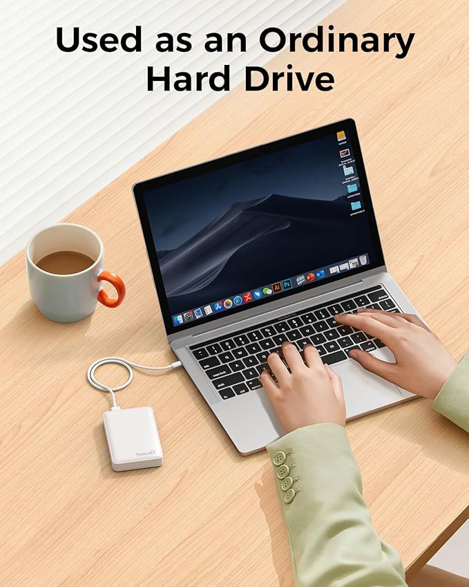 NEWQ Hard Drive for Phone & Computer: USB Flash Storage Device Photo Memory Stick for iPhone, iPad, MacBook Compatible with Apple iOS & Android Cellphone Backup Pictures, Videos, Etc (1, TB)