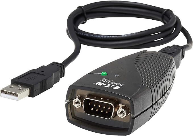 TRIPP LITE Keyspan High-Speed USB to Serial Adapter, PC & Mac, USB-A to DB9 RS232 Male, 3 Foot / 0.91 Meter Cable, 3-Year Warranty (USA-19HS)