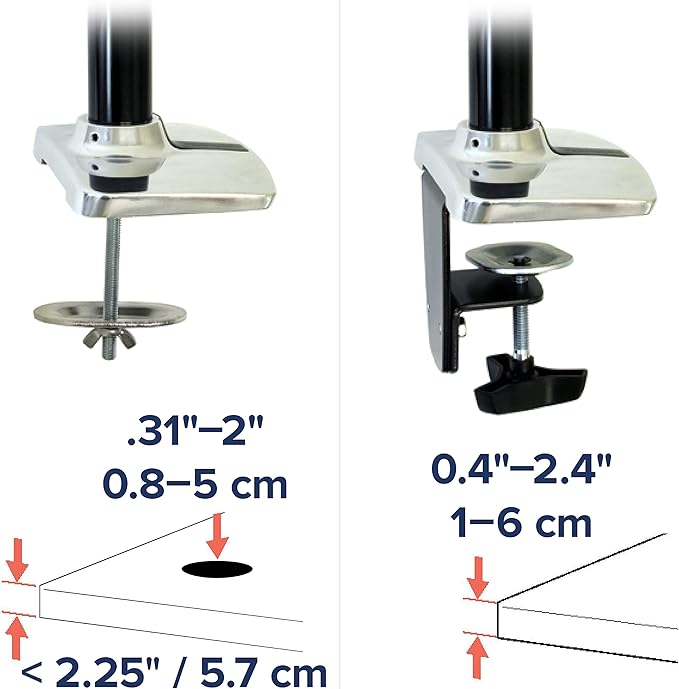 Ergotron – LX Monitor Arm, Single Monitor Desk Mount – fits Flat Curved Ultrawide Computer Monitors up to 34 Inches, 7 to 25 lbs, VESA 75x75mm or 100x100mm – Polished Aluminum