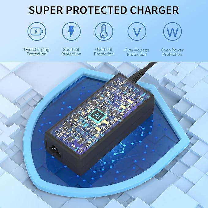 45W (4.5 * 3.0 mm Jack 19.5V 2.31A) AC Charger Fit for DELL Inspiron 11/13/14/15/17 3000 5000 7000 Series(3583 3593 5570) Latitude E5450 XPS 13-45 Watt AC 2-in-1 Computer Power Adapter Cord
