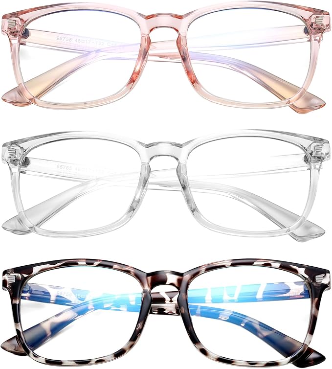 Hycredi Kids Blue Light Blocking Glasses for Boys & Girls – Reduce Eye Strain from Screens, Computer, Gaming, TV & Phone