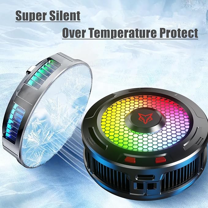 X9 Pro 36W Semiconductor Tablet Cooler, Magnetic/Back Clip 2in1, Compatible with iPad, Steam Deck, Surface Pro, Multicolor