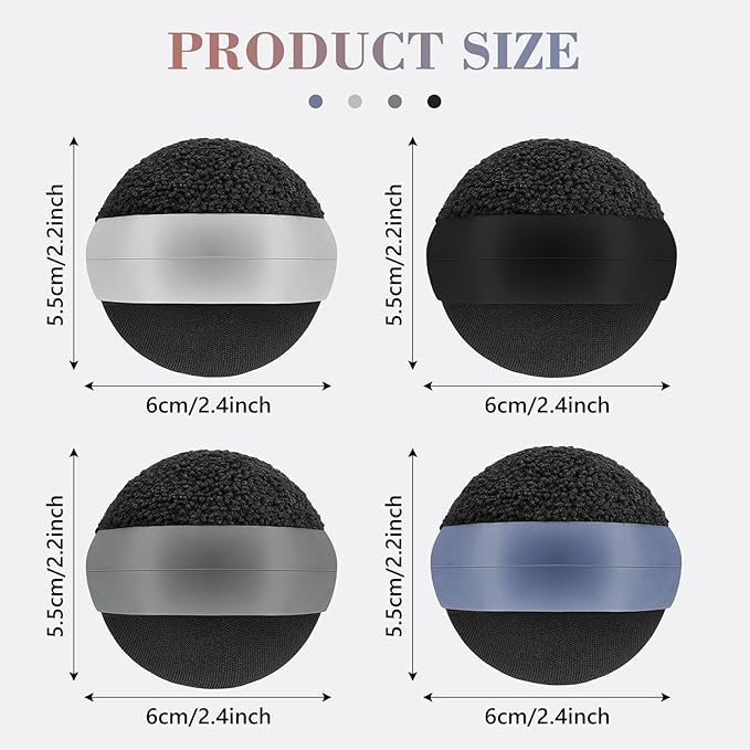 Suclain 4 Pack Touch Screen Cleaner Balls Phone Cleaning Ball Microfiber Touch Car Screen Glass Cleaner for Easter Computer Laptop Phone Monitor(Black, Blue, Dark Grey,Light Grey)