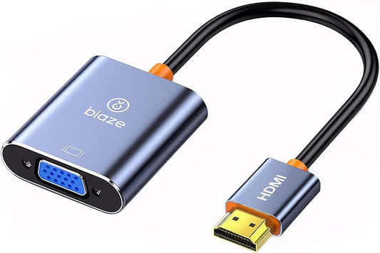 AG6202 Chip HDMI to VGA Adapter, 1080P Video Converter for Laptop PC TV Monitor Projector, Gold Plated Connector Cable (5pack)