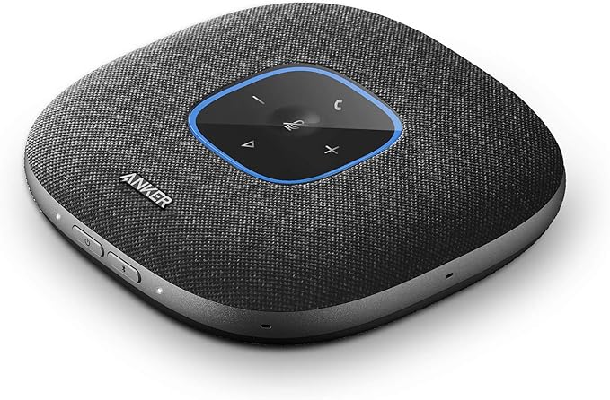 Anker PowerConf S3 Speakerphone with 6 Mics, Enhanced Voice Pickup, 24H Call Time, App Control, Bluetooth 5, USB C, Conference Speaker Compatible with Leading Platforms, Home Office