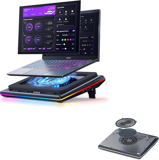 llano V12 Ultra Laptop Cooling Pad Bundle with Dust Cover – 5-Pack Set