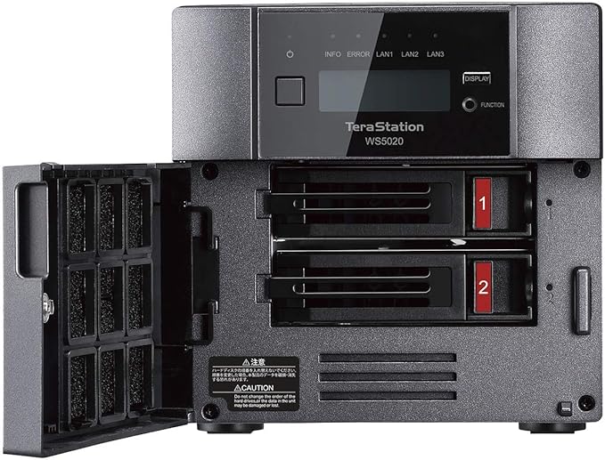 BUFFALO TeraStation WS5220DN 2-Bay Windows Server IoT 2025 Desktop NAS 8TB (2x4TB) w/HDD Included