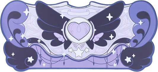 GeekShare Large Gaming Mouse Pad Dark Purple Non-Slip Rubber Back Mouse Pad Big Desk Mat for Keyboard and Mouse,Perfect for Gaming or Home Office Work - Star Wings Dark Version