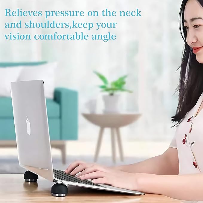 Laptop Cooling Stand, Portable Magnetic Laptop Cooler, Small Invisible Cooler Ball, Ergonomic Laptop Stand for Computer