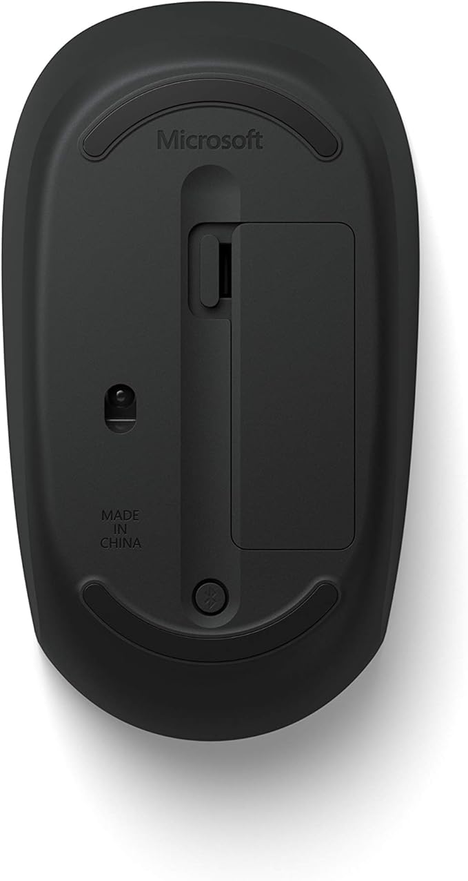Microsoft Bluetooth Mouse - Black. Comfortable design, Right/Left Hand Use, 4-Way Scroll Wheel, Wireless Bluetooth Mouse for PC/Laptop/Desktop, works with for Mac/Windows Computers