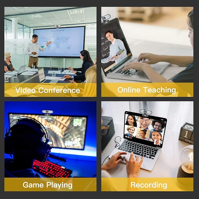 NexiGo N660P 1080P 60FPS Webcam with Software Control, Dual Microphone & Cover, Autofocus, HD USB Computer Web Camera, for OBS/Gaming/Zoom/Skype/FaceTime/Teams/Twitch (Renewed)